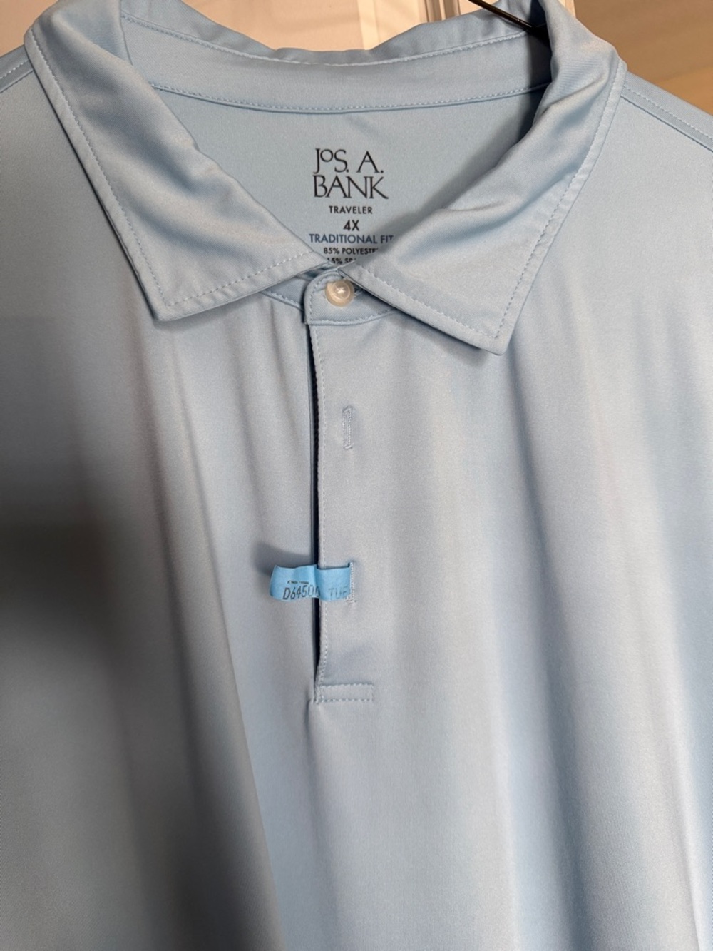 4X Jos. A. Bank Light Blue Traveler Polo
